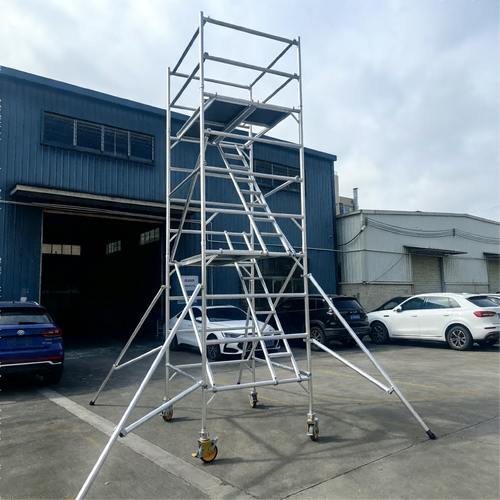 Aluminum Scaffold Tower Enables Fast Safe Access for Facility Maintenance Teams