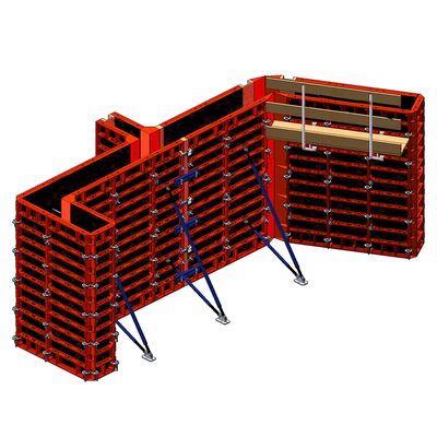 Good price High Load Capacity Aluminum Formwork Reusable Aluminium Shuttering Red For Cost Effective Concrete Forming online