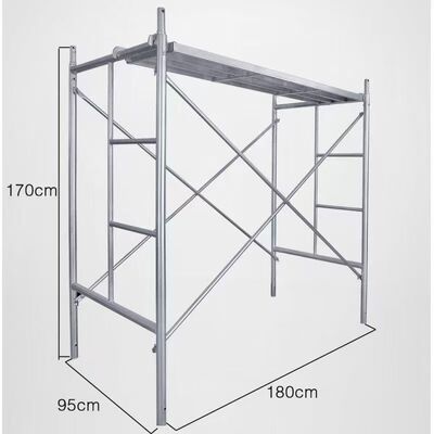 Harga yang bagus Q235 Scaffolding Baja Galvanis Scaffolding Sistem Modular Ketahanan Dengan Kekuatan Diagonal on line