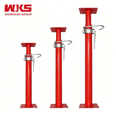 Buen precio Propulsor de acero ajustable de color rojo Propulsor de concreto personalizado 2200 mm - 4000 mm en línea